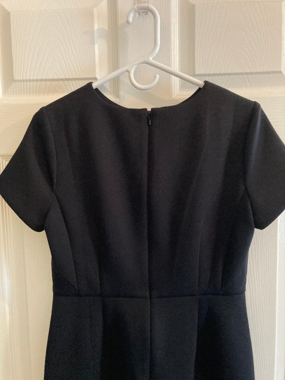 Ann Taylor The Midi Flare Dress in Double Knit Black Size 6 - Picture 5 of 10
